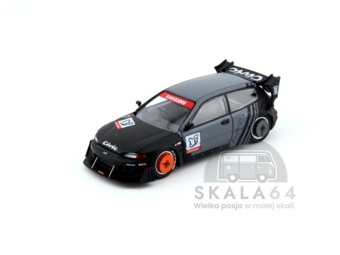 Model samochodu Honda Pandem Civic EG6 Kanjozoku w skali 1:64 - przód