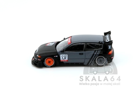 Model samochodu Honda Pandem Civic EG6 Kanjozoku w skali 1:64 - bok