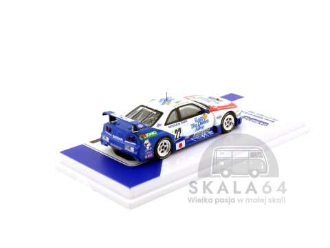 Model samochodu Nissan Nismo GT-R LM #22 24h of Le Mans 1995 w skali 1:64 - tył