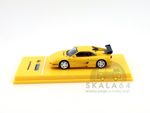 Model samochodu Ferrari F355 Challenge Yellow w skali 1:64 - bok