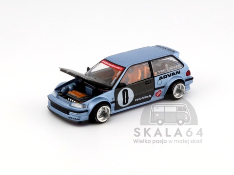 Model samochodu Honda Civic EF Kaido Roulette V1 w skali 1:64 - maska