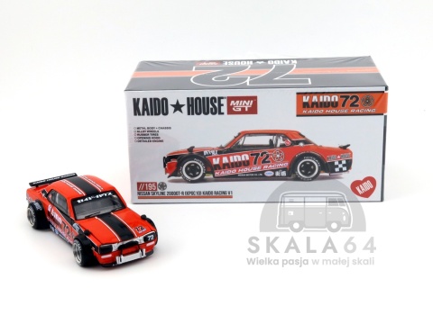 Model samochodu Nissan Skyline 2000GT-R Kaido Racing V1 w skali 1:64 - pudełko