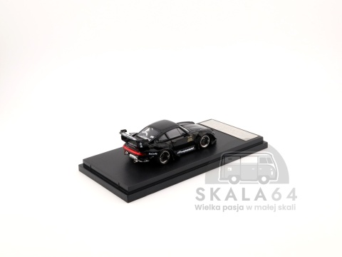 Model samochodu Porsche 911 RWB 993 Black w skali 1:64 - tył