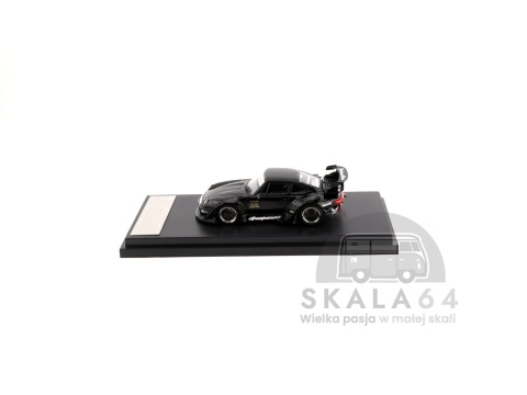 Model samochodu Porsche 911 RWB 993 Black w skali 1:64 - bok