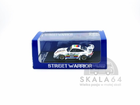 Model samochodu Porsche 911 RWB 993 Macintosh Apple White w skali 1:64 - pudełko