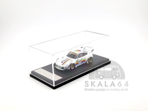 Model samochodu Porsche 911 RWB 993 Macintosh Apple White w skali 1:64 - gablotka