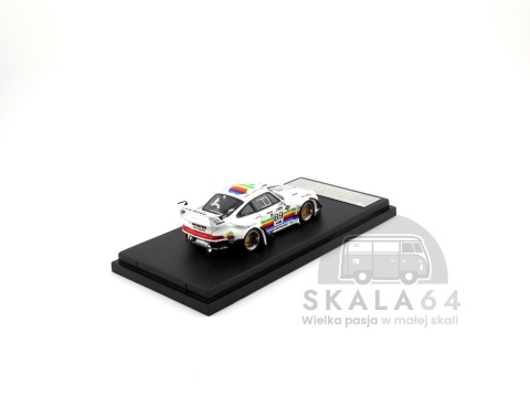 Model samochodu Porsche 911 RWB 993 Macintosh Apple White w skali 1:64 - tył