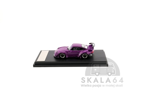 Model samochodu Porsche 911 RWB 993 Matte Purple w skali 1:64 - bok