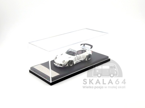 Model samochodu Porsche 911 RWB 993 White w skali 1:64 - gablotka