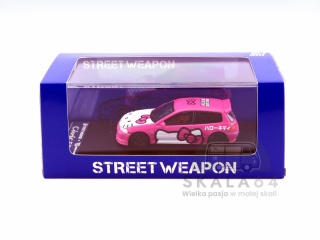 STREET WEAPON GHOST PLAYER Honda Civic EG6 Hello Kitty Limited Edition 1 of 499 PCS 1:64