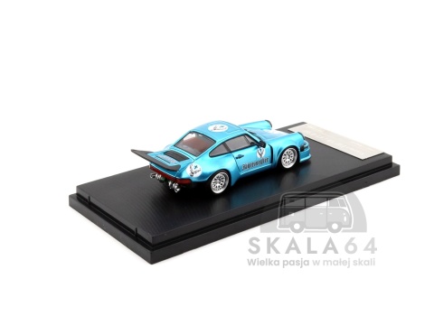 Model samochodu Porsche Carrera RSR 3.0 / KS-R 911 Jagermeister Ice Blue w skali 1:64 - tył