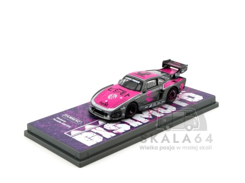 Model samochodu Bisimoto Porsche 935 K3V w skali 1:64 - przód