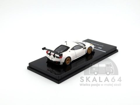 Model samochodu Ferrari 458 Italia GT3 White w skali 1:64 - tył
