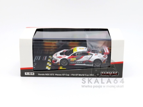 Model samochodu Honda NSX GT3 Macau GT Cup - FIA GT World Cup 2017 w skali 1:64 - pudełko