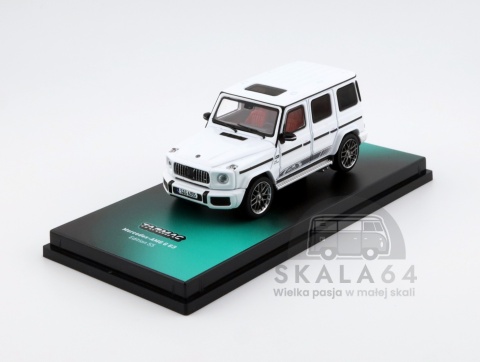Model samochodu Mercedes-AMG G 63 White w skali 1:64 - przód