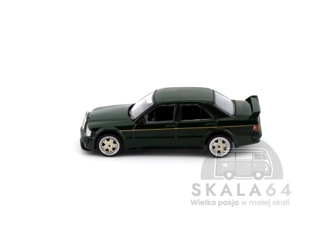 Model samochodu Mercedes-Benz 190 E 2.5-16 EVO 1 TOYO Tires Black w skali 1:64 - bok