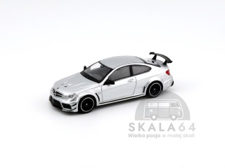 TARMAC WORKS Mercedes-Benz C 63 AMG Coupe Black Series Silver Metallic