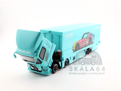 Model samochodu Mitsubishi Fuso Super Great LB-Trucks Blue Liberty Walk w skali 1:64 - kabina