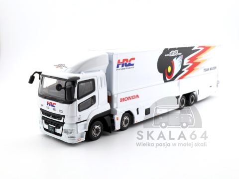 Model samochodu Mitsubishi Fuso Super Great Team Mugen Honda Racing w skali 1:64 - model