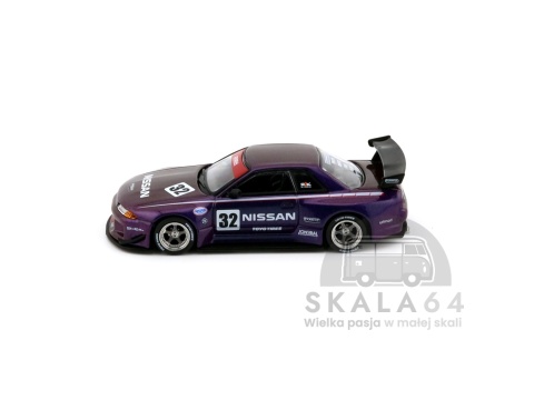 Model samochodu Nissan Skyline R32 Widebody Midnight Purple w skali 1:64 - bok