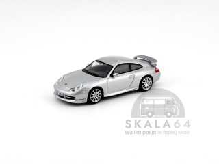 TARMAC WORKS Porsche 911 GT3 996 Silver 1:64
