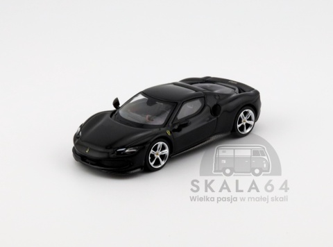 BBR MODELS Ferrari 296 GTB Nero Daytona 1:64 BBRFER64003