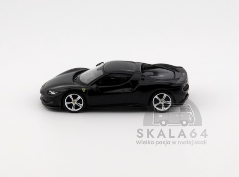BBR MODELS Ferrari 296 GTB Nero Daytona 1:64 BBRFER64003