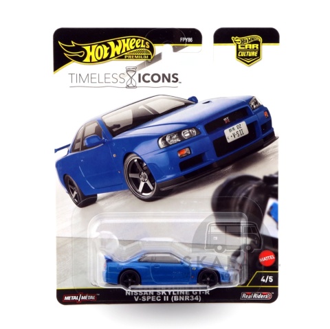 Model samochodu Nissan Skyline GT-R V-Spec II R34 w skali 1:64