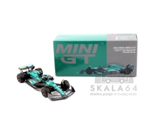 MINI GT Aston Martin AMR24 #14 2024 F1 2024 Bahrain GP Fernando Alonso MGT00999-L MiniGT