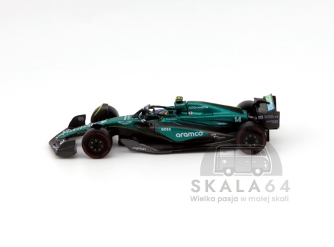 MINI GT Aston Martin AMR24 #14 2024 F1 2024 Bahrain GP Fernando Alonso MGT00999-L MiniGT