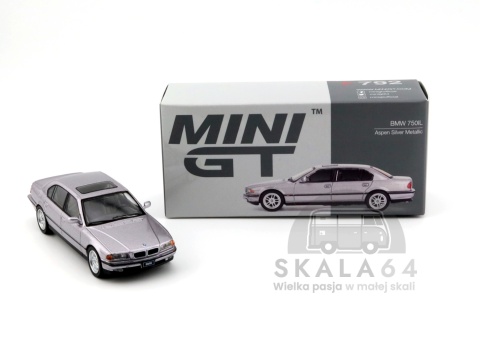 MINI GT BMW 750IL Aspen Silver Matallic LHD MGT00792-L MiniGT
