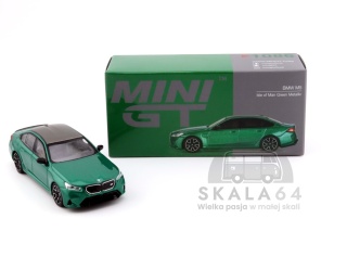 MINI GT BMW M5 Isle of Man Green Metallic LHD MGT01086-BL MiniGT
