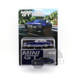 MINI GT BMW i7 xDrive60 Tanzanite Blue Metallic LHD MGT01111-BL MiniGT