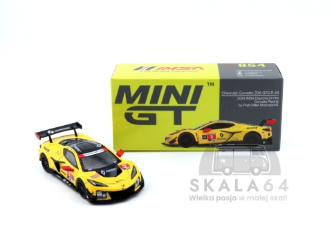 MINI GT Chevrolet Corvette Z06 GT3.R #3 2024 IMSA Daytona 24 Hrs Pratt Miller Motorsports LHD MGT00854-L MiniGT
