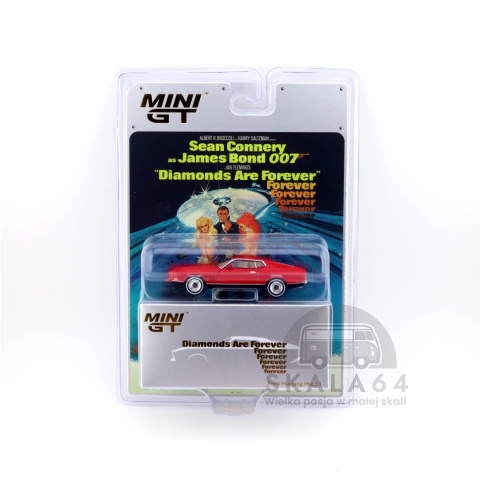 Model samochodu Ford Mustang Mach 1 Diamonds Are Forever 007 James Bond w skali 1:64