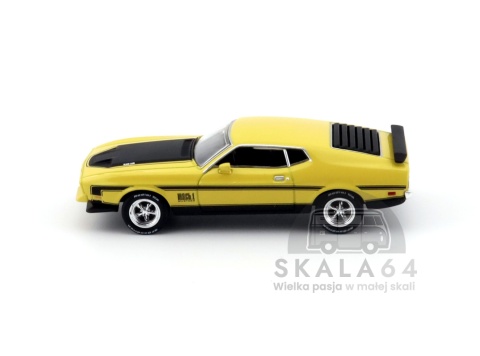 MINI GT Ford Mustang Mach 1 Race Grabber Yellow LHD MGT01139-L MiniGT