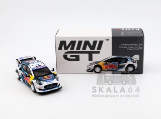 MINI GT Ford Puma Rally1 #16 2024 Rally Finland 3rd Place M-Sport Ford WRT LHD MGT01074-L MiniGT