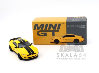 MINI GT LB-WORKS Ford Mustang Triple Yellow LHD MGT01077-L MiniGT