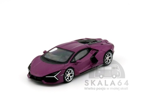 Model samochodu Lamborghini Revuelto Viola 30th Matte w skali 1:64 - przód