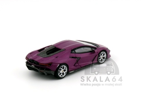 Model samochodu Lamborghini Revuelto Viola 30th Matte w skali 1:64 - tył