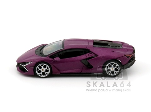 Model samochodu Lamborghini Revuelto Viola 30th Matte w skali 1:64 - bok