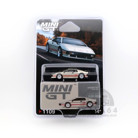 Model samochodu Lotus Esprit Turbo Metallic Silver w skali 1:64 - blister