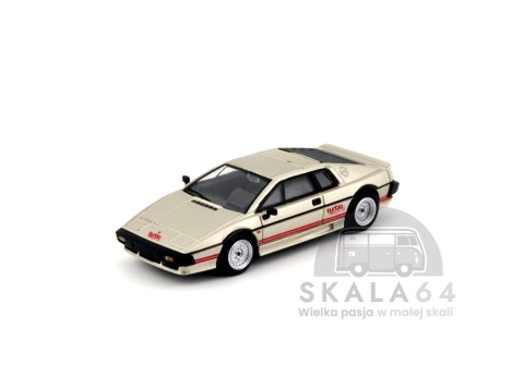 Model samochodu Lotus Esprit Turbo Metallic Silver w skali 1:64 - przód