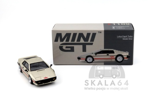 MINI GT Lotus Esprit Turbo Metallic Silver LHD MGT01109-L MiniGT