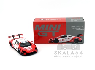 MINI GT McLaren 720S GT3 EVO 2024 IMSA Laguna Seca Pfaff Motorsports LHD MGT00993-BL MiniGT