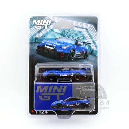 MINI GT Nissan LB-Silhouette WORKS GT 35GT-RR Ver.2 Blue LHD MGT01124-BL MiniGT