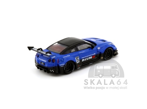 Model samochodu Nissan LB-Silhouette WORKS GT 35GT-RR Ver.2 Blue w skali 1:64 - tył