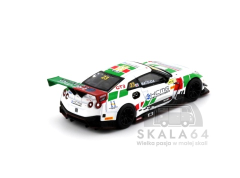 Model samochodu Nissan GT-R Nismo #23 KCMG 2018 FIA GT World Cup Macau w skali 1:64 - tył