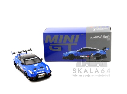 MINI GT Nissan LB-Silhouette WORKS GT 35GT-RR Ver.2 Blue LHD MGT01124-L MiniGT