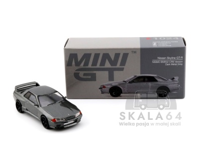MINI GT Nissan Skyline GT-R R32 NISMO BNR32 CRS Version Dark Metal Gray RHD MGT01024-R MiniGT